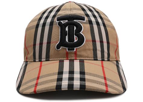 burberry baseball cap fake|Burberry check cotton baseball cap.